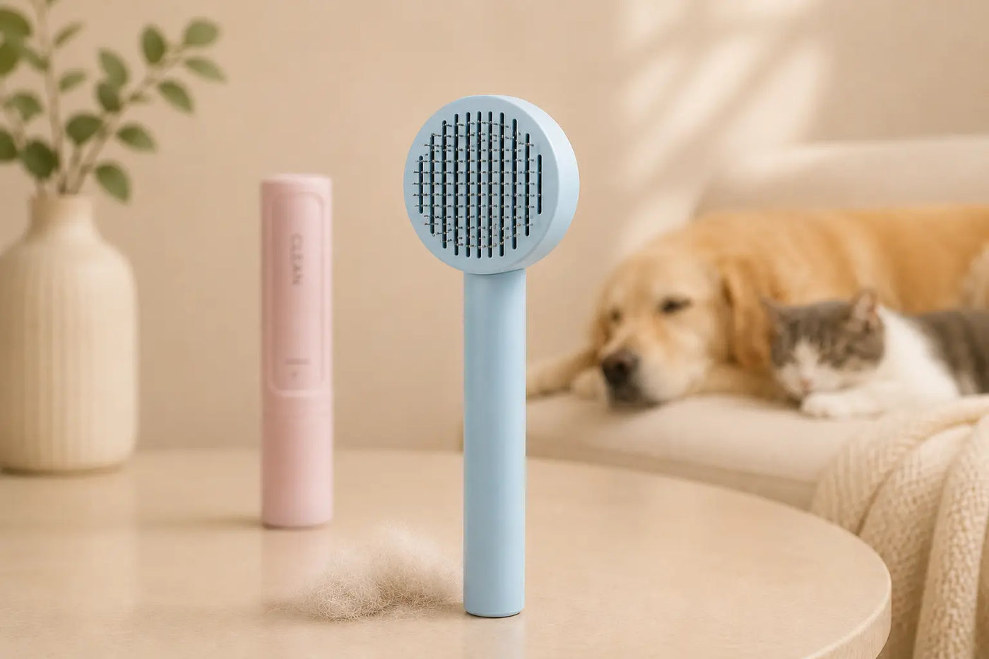 Pet Brush PeloVia con rullo rimuovipeli in ambiente domestico
